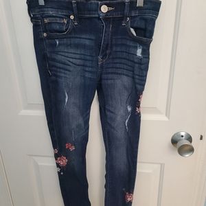 Express floral jeans size 4